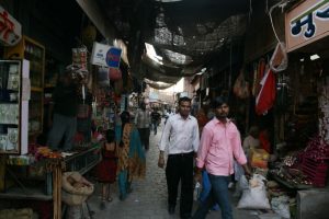 Marché dans les ruelles