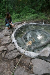 Oeufs dans le geyser