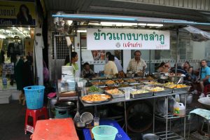 Stand de rue pour manger