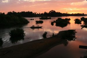 Lever de soleil sur Don Det