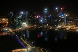 Vue depuis le Marina Bay Sands