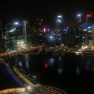 Vue depuis le Marina Bay Sands