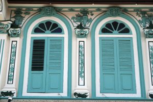 Façades turquoises