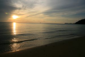 Coucher de soleil sur l'île de Tioman