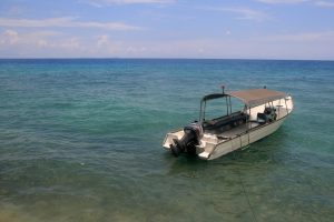 Mer turquoise de l'île de Tioman