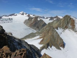 Passerelle sur la Wildspitze