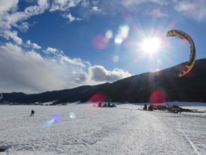 Kitesurfing sur le plateau